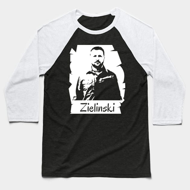 Zelensky White Baseball T-Shirt by Lonacrumton